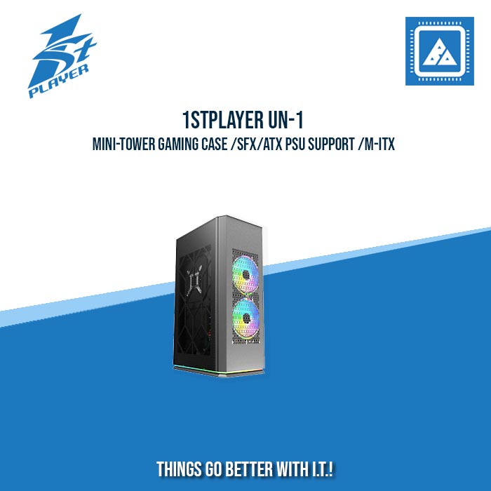 1STPLAYER UN-1 MINI-TOWER GAMING CASE /SFX/ATX PSU SUPPORT /M-ITX (GRAY) 1STPLAYER UN-1 MINI-TOWER GAMING CASE /SFX/ATX PSU SUPPORT /M-ITX (GRAY)